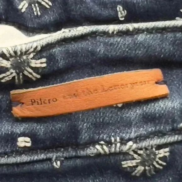 Pilcro Anthropologie Women’s Size 30 Floral Embroidered Cropped Bootcut Jeans - Picture 10 of 13